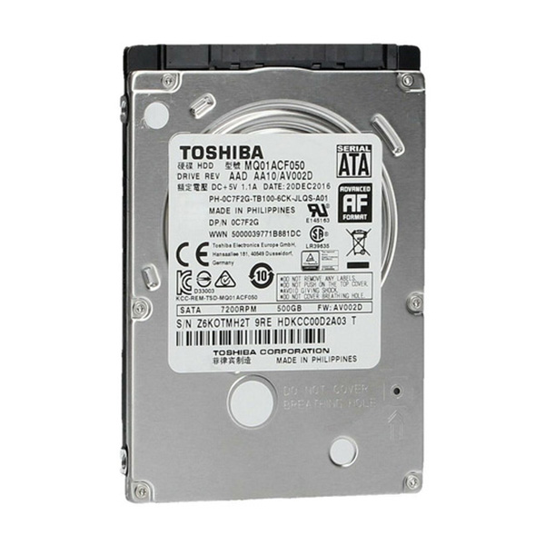 HDD TOSHIBA 2.5 500GB